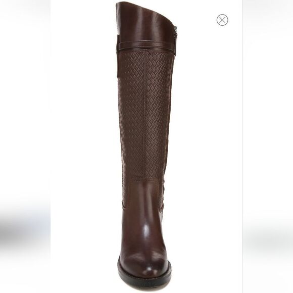 New Franco Sarto Colt Knee High riding Boot leather tall dark brown size 6.5 - Picture 7 of 10